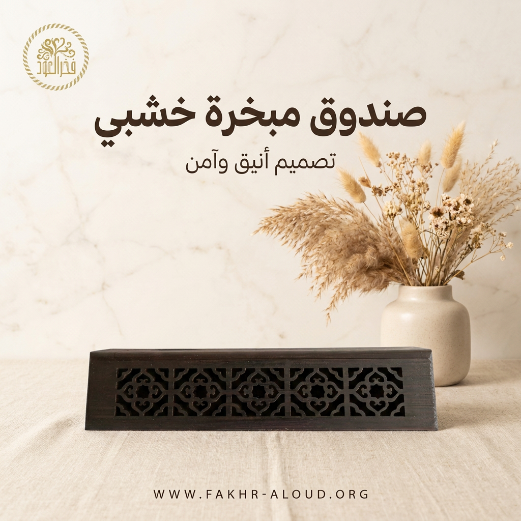 Wooden Incense Burner Box — Fakhr Al Oud