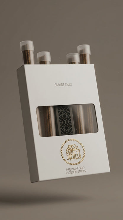 Smart Oud Incense Sticks with burner tube 88 pcs 3 mm